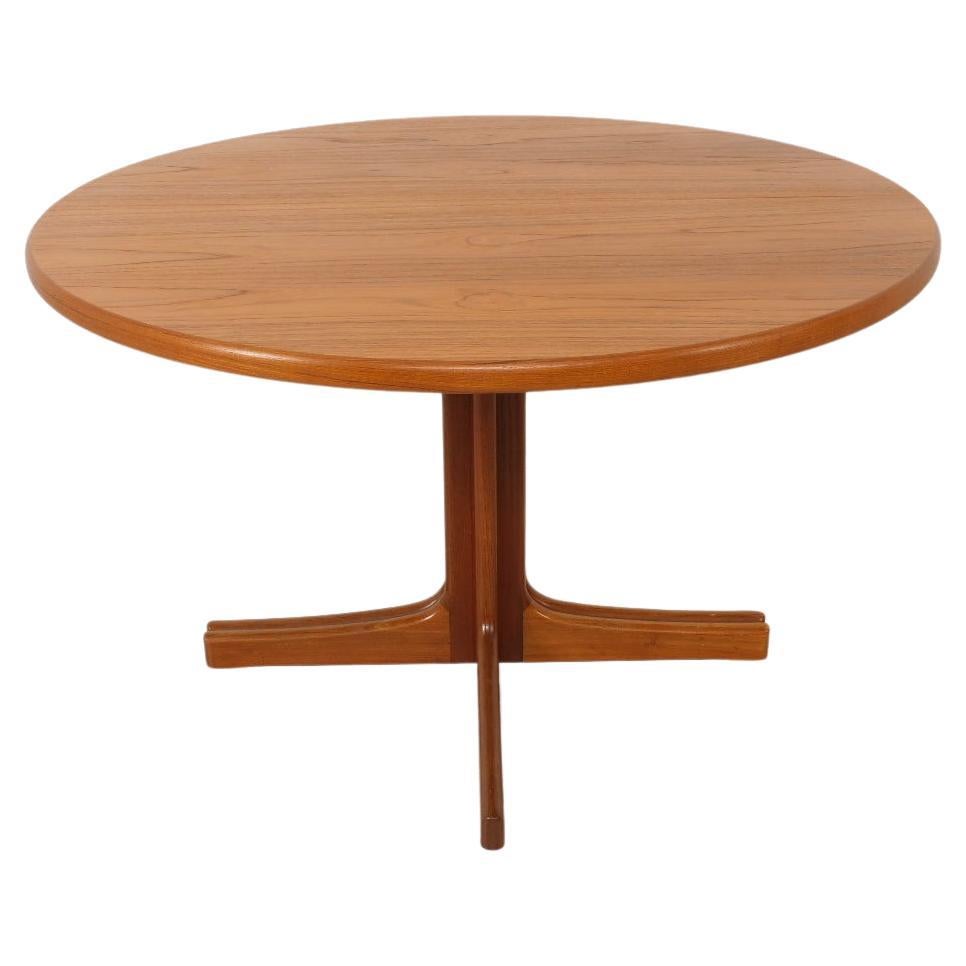 Table de salle à manger ronde vintage  extensible  Suédois  120 cm