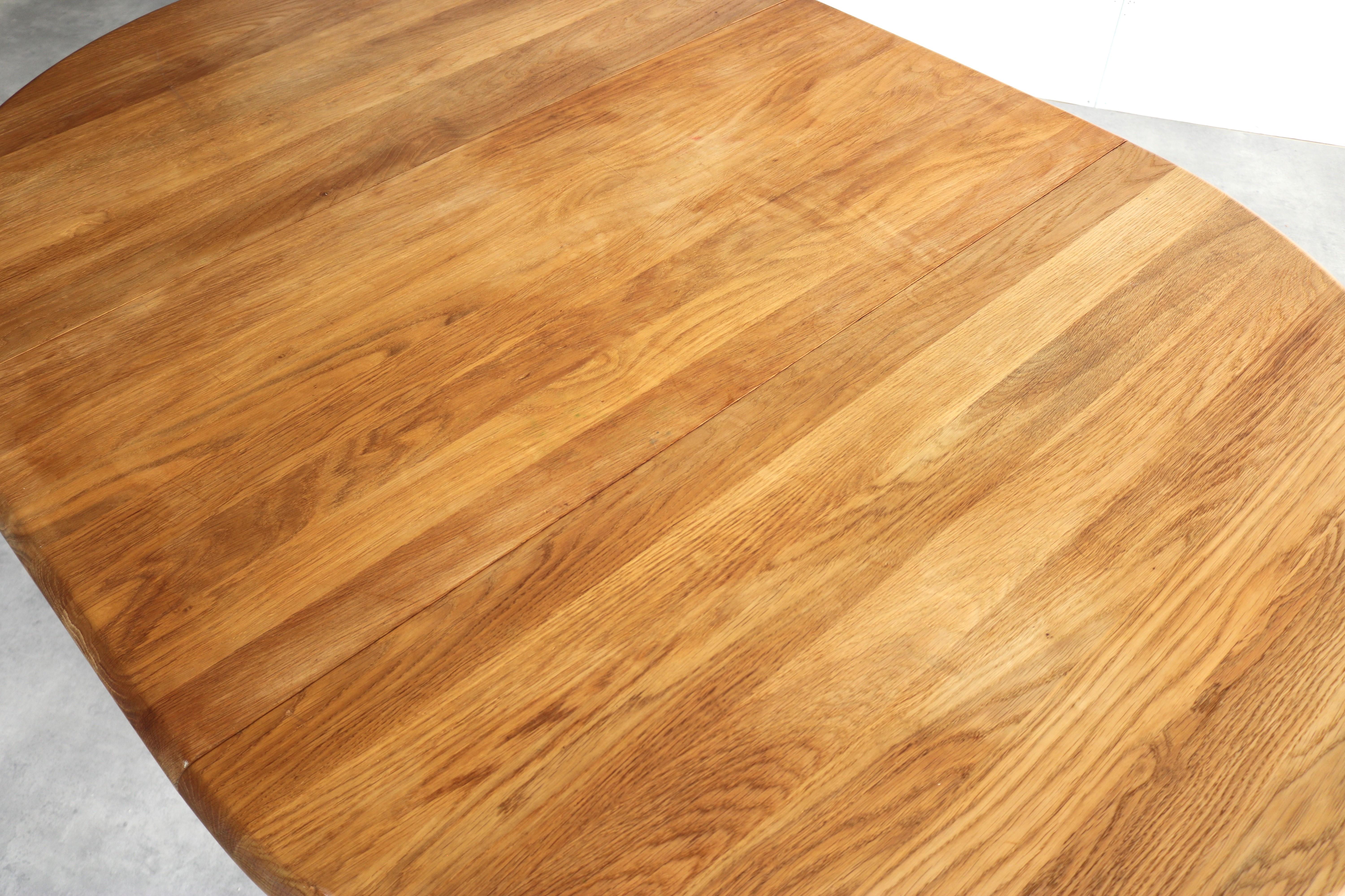 vintage round dining table  table  extendable  Denmark 6