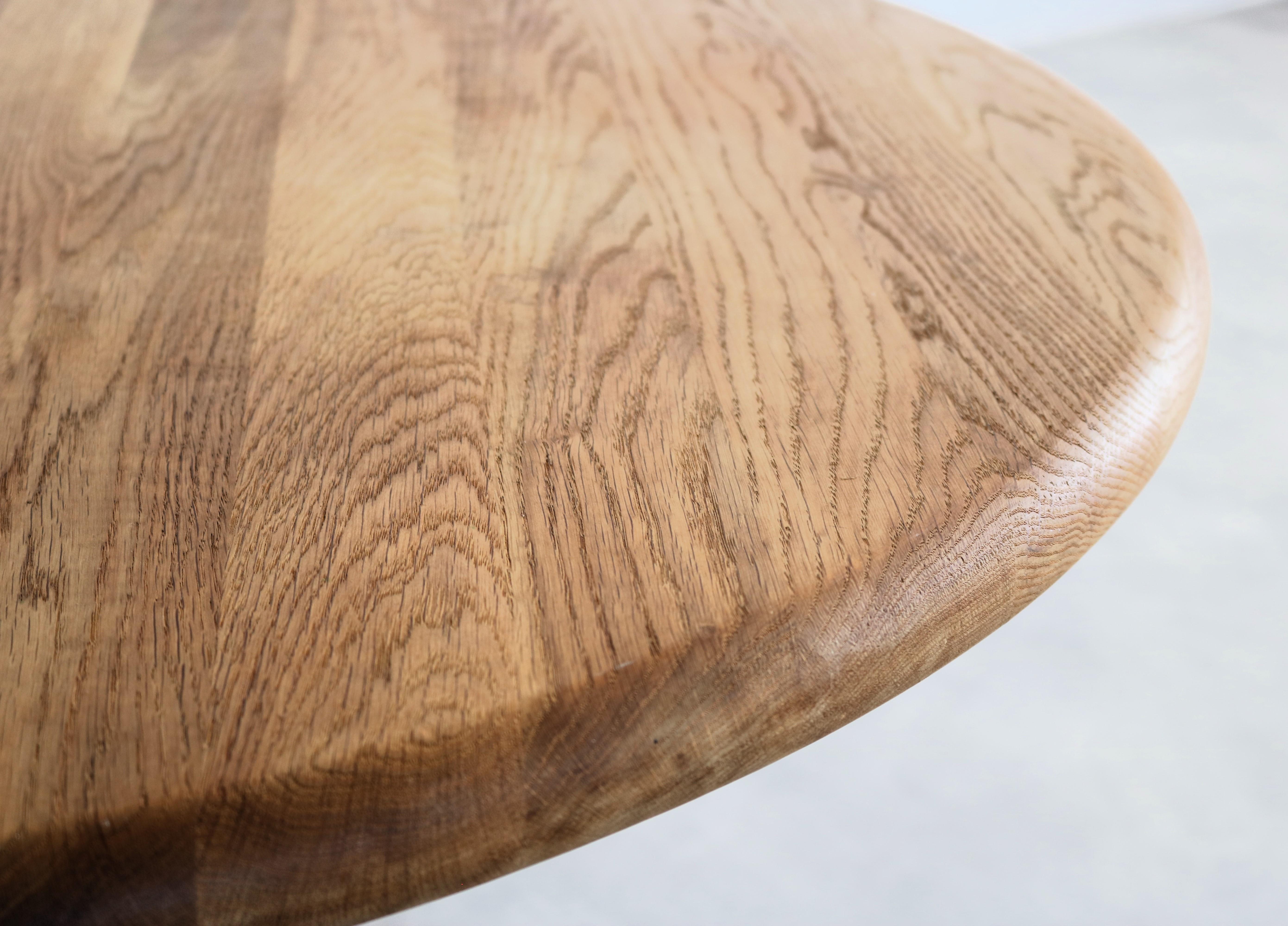 Oak vintage round dining table  table  extendable  Denmark