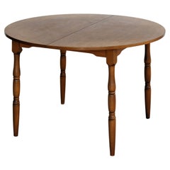 Vintage round dining table  table  extendable  Swedish