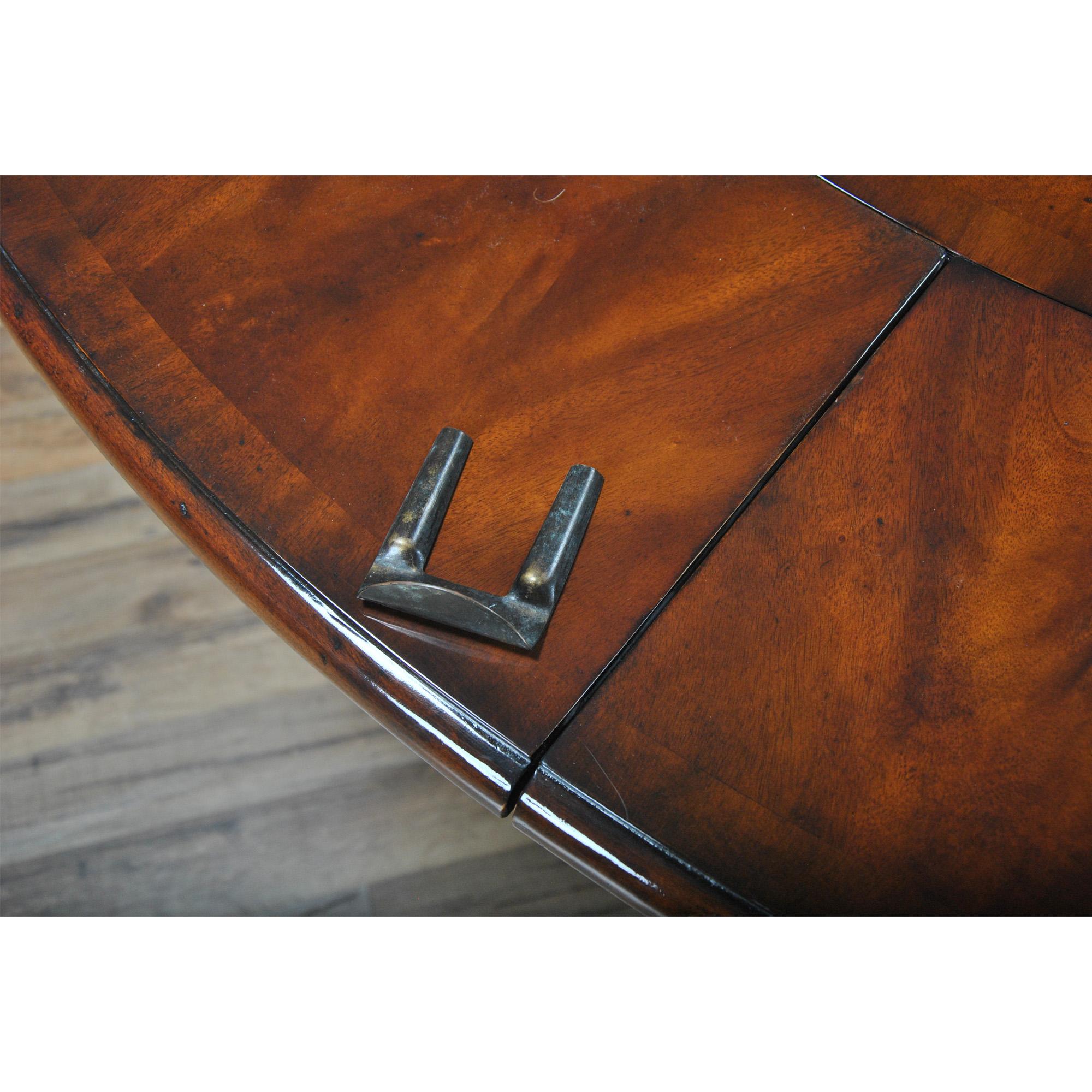 Vintage Round Dining Table with Extensions 2