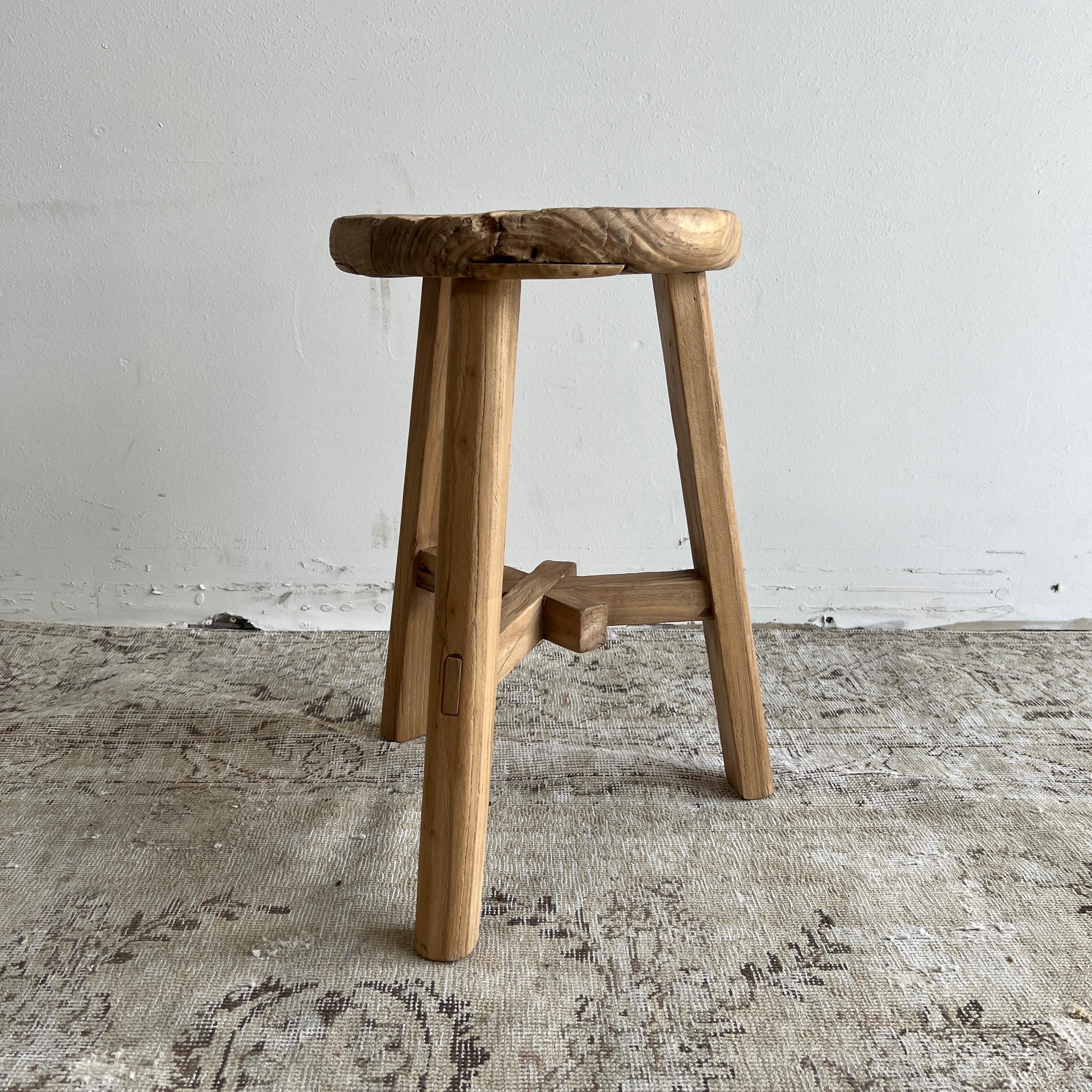 Vintage antique elmwood stool
These are the real vintage antique elmwood stools! Beautiful antique patina, with weathering and age, these are solid and sturdy ready for daily use, use as a table, stool, drink table, they are great for any