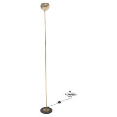 Vintage Round Floor Lamp in Brass