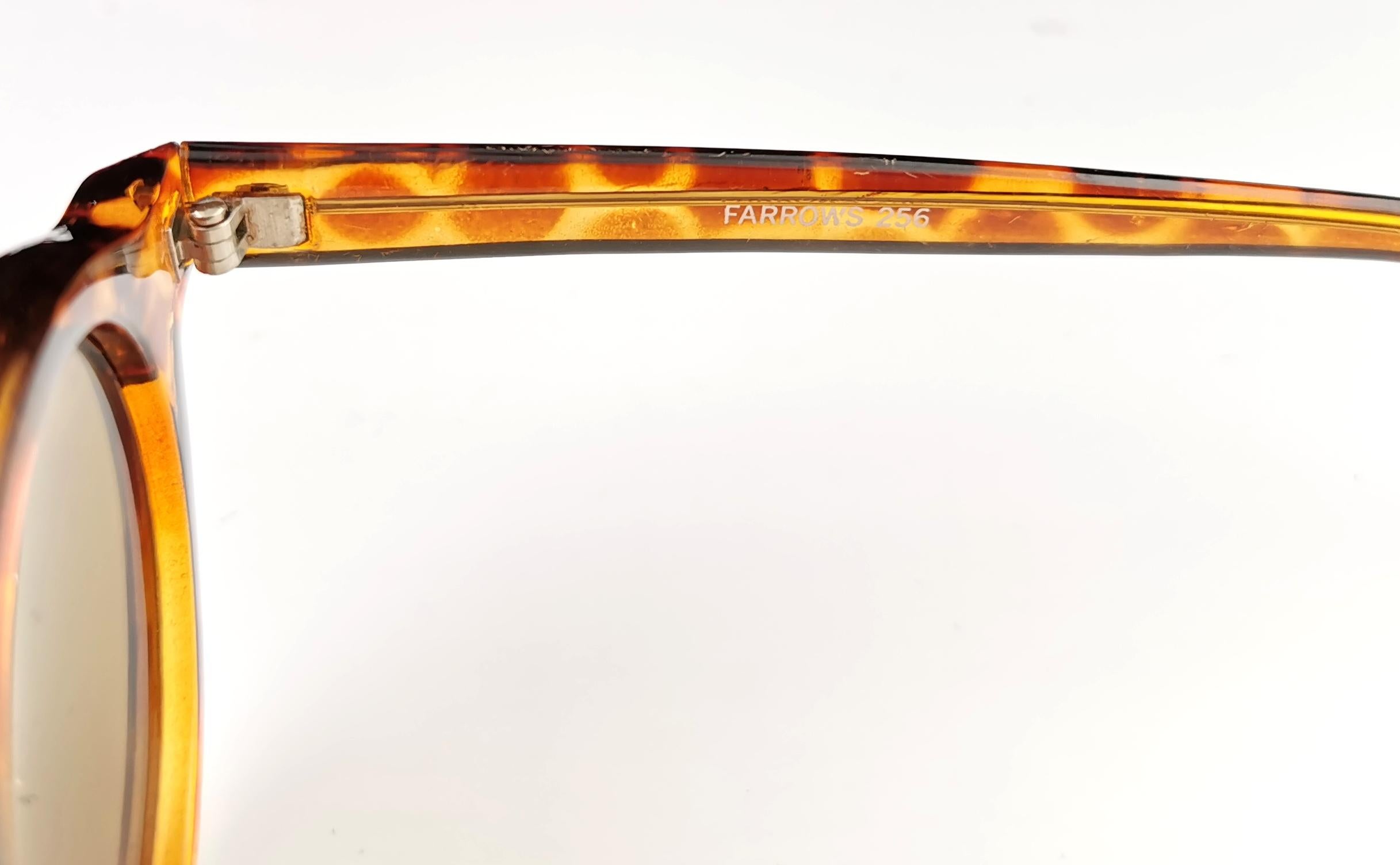 Vintage Round frame Faux tortoiseshell sunglasses, Linda Farrow 7