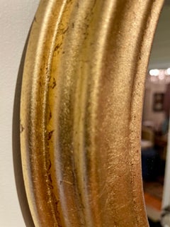 Runder vergoldeter italienischer Vintage-Spiegel