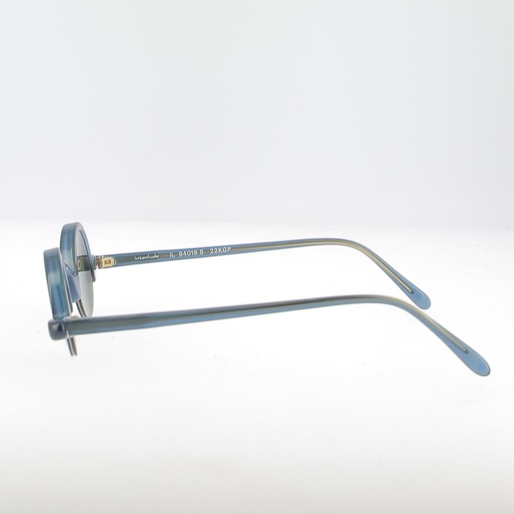 Vintage runde Gläser aus den 90er Jahren - Made in France - Interlude für Damen oder Herren im Angebot