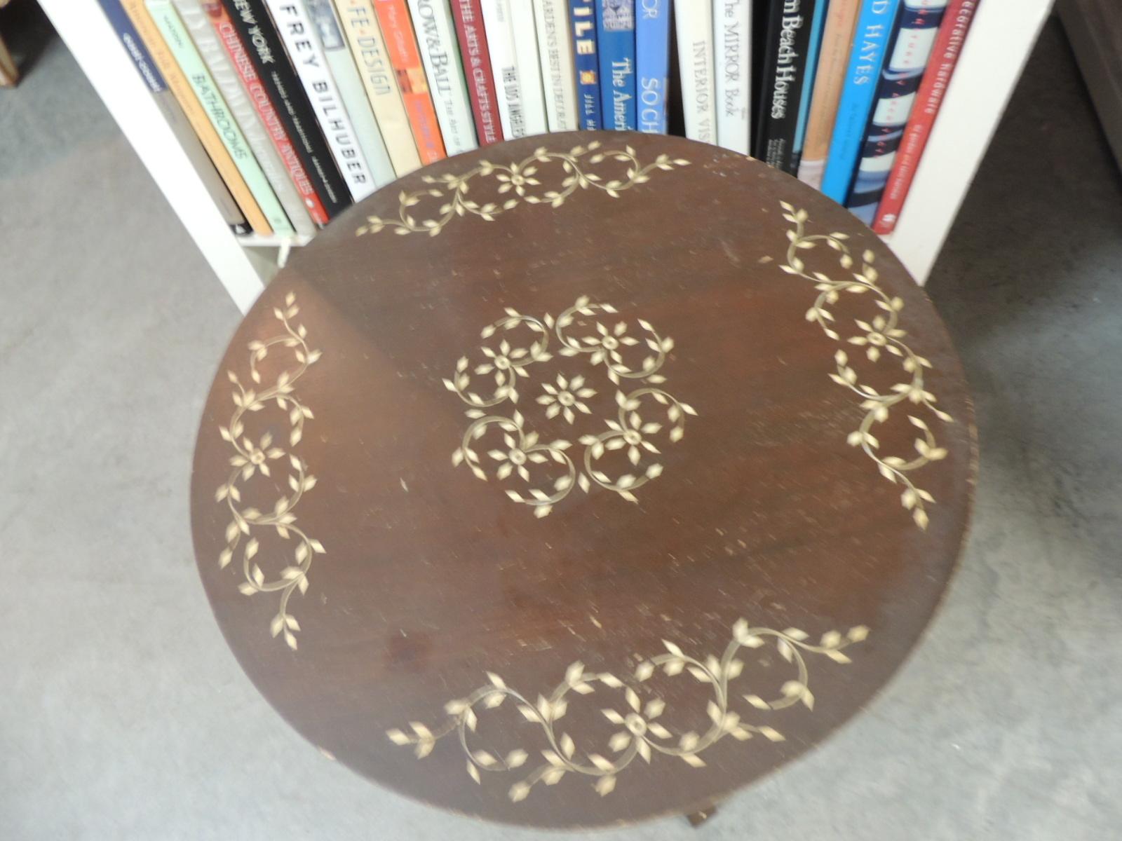 Moorish Vintage Round Indian Side Table