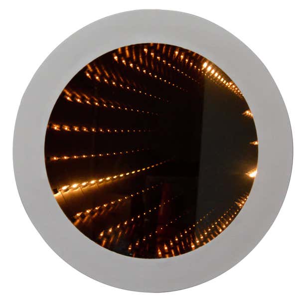 Vintage Round Infinity Mirror at 1stDibs | vintage infinity mirror ...