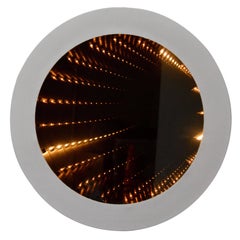 Vintage Round Infinity Mirror