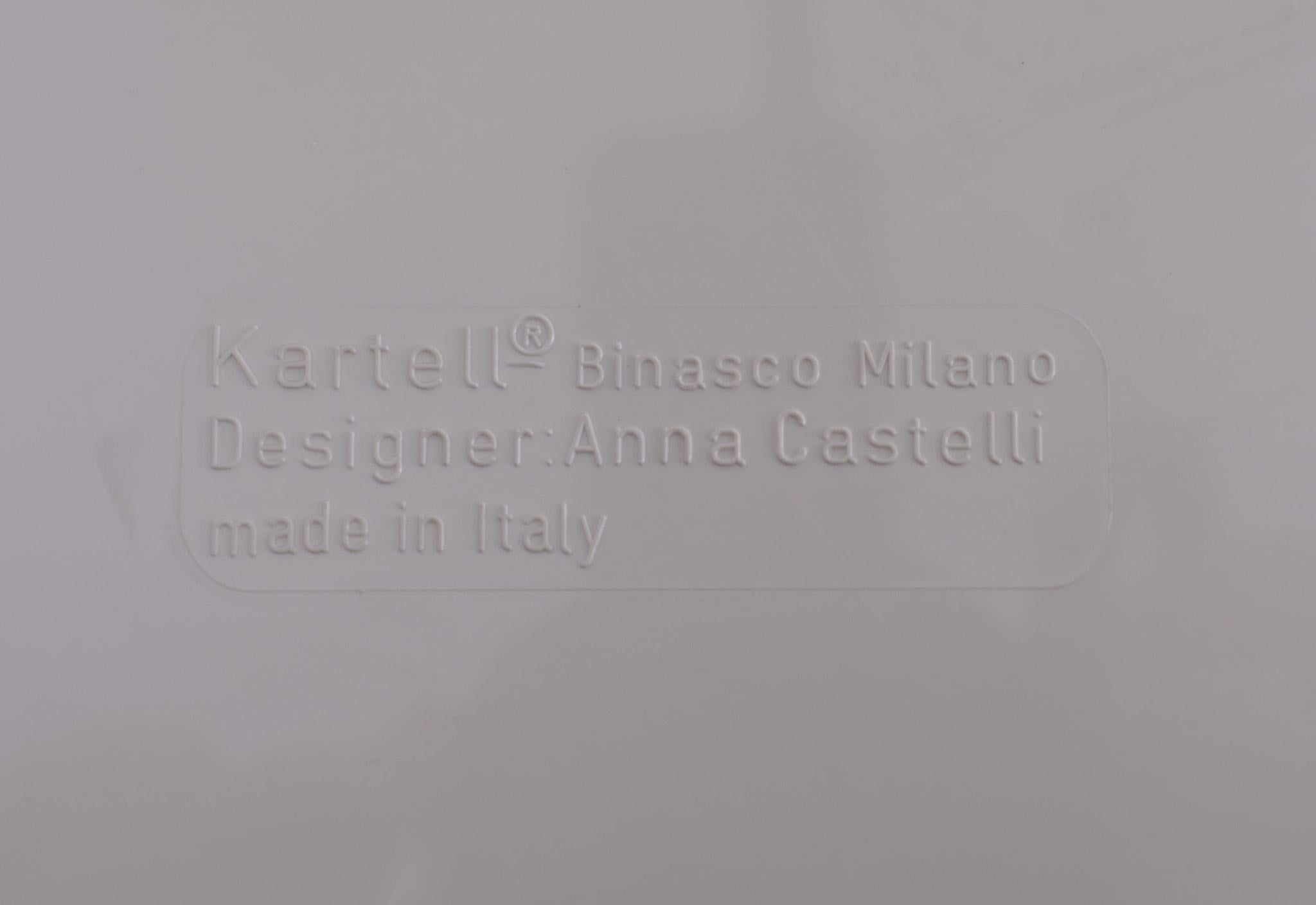 Plastic Vintage Round Kartell Componibili Cabinets Anna Castelli Ferrieri 1970s Italy