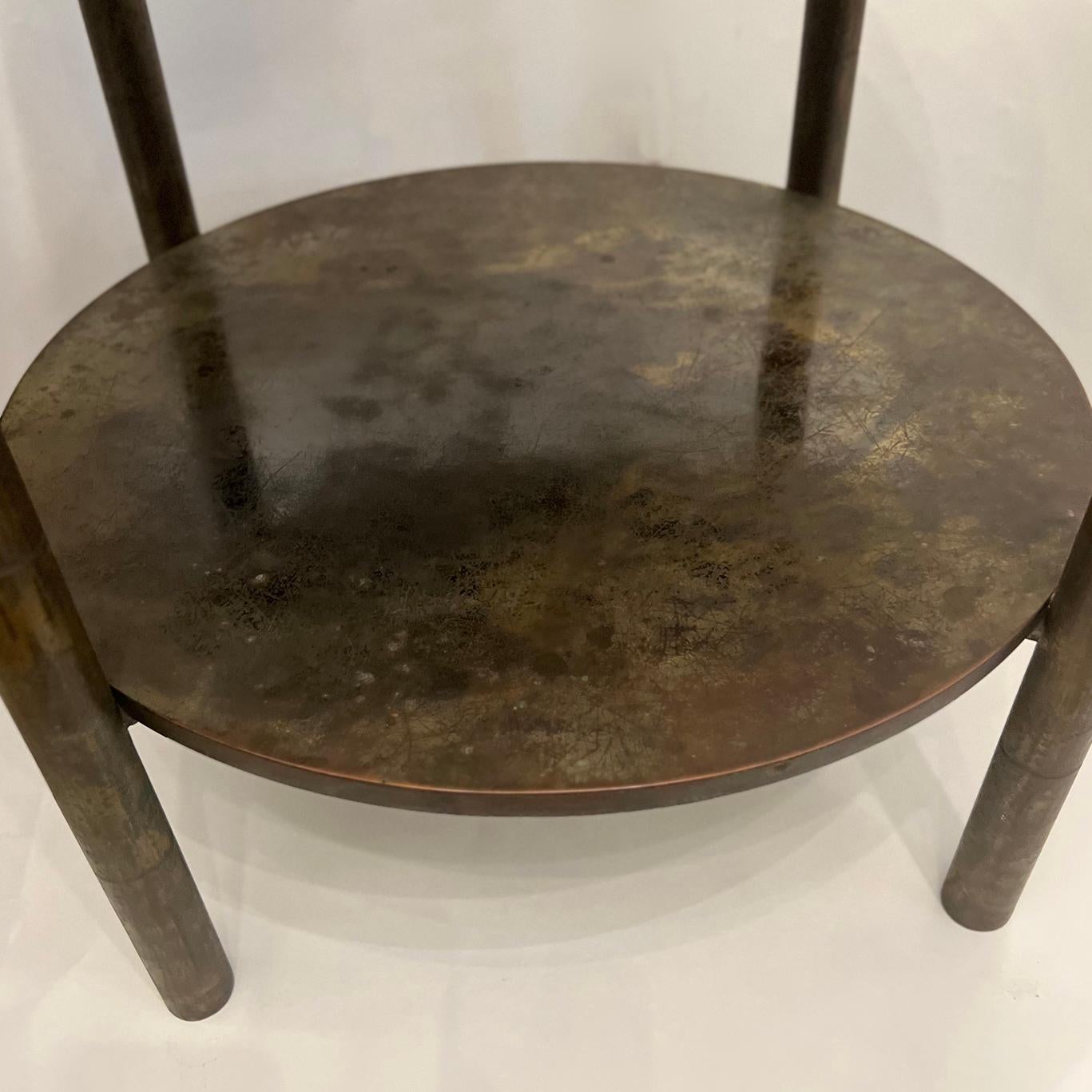 Vintage Round LaVerne Table In Good Condition In New York, NY
