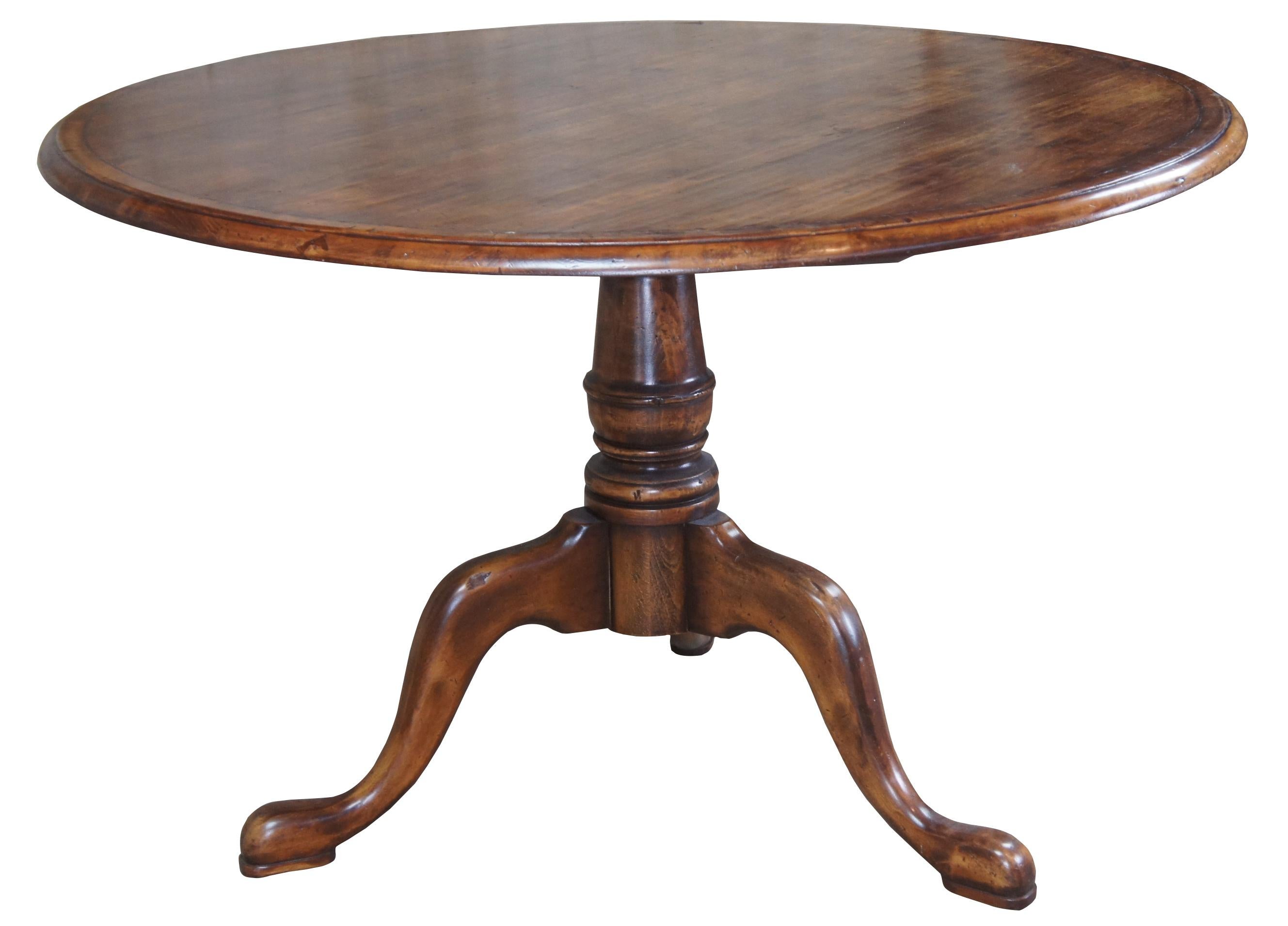 round queen anne dining table