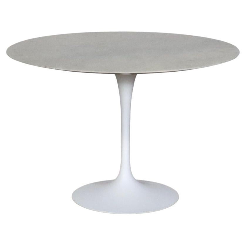 Vintage Round Marble Tulip Dining Table By Eero Saarinen For Knoll, 1970s