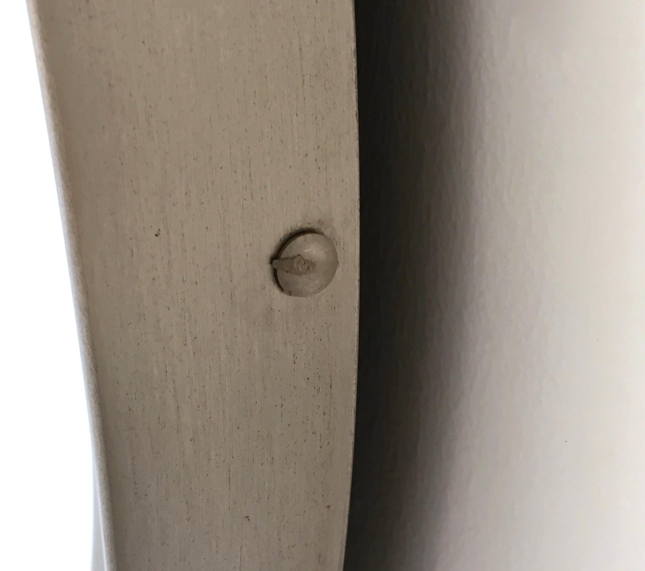 Espejo redondo vintage de Sergio Mazza para Artemide con marco de acero, Italia en Excelente estado para la venta en Bresso, Lombardy