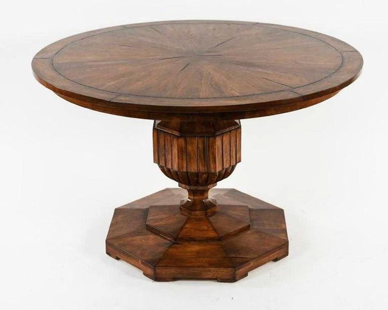 Vintage Round Pedestal Dining Table at 1stdibs
