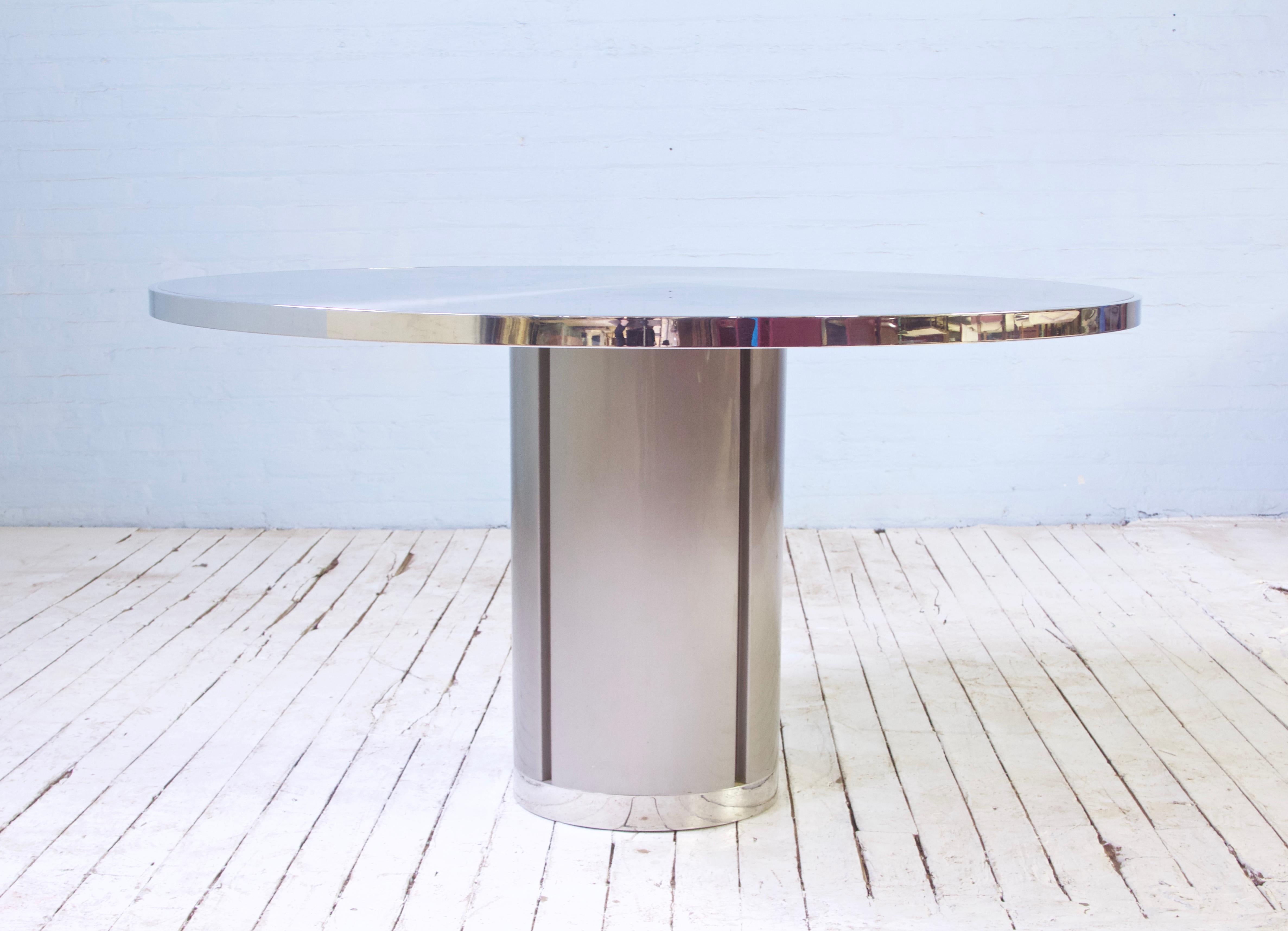 aluminum pedestal table
