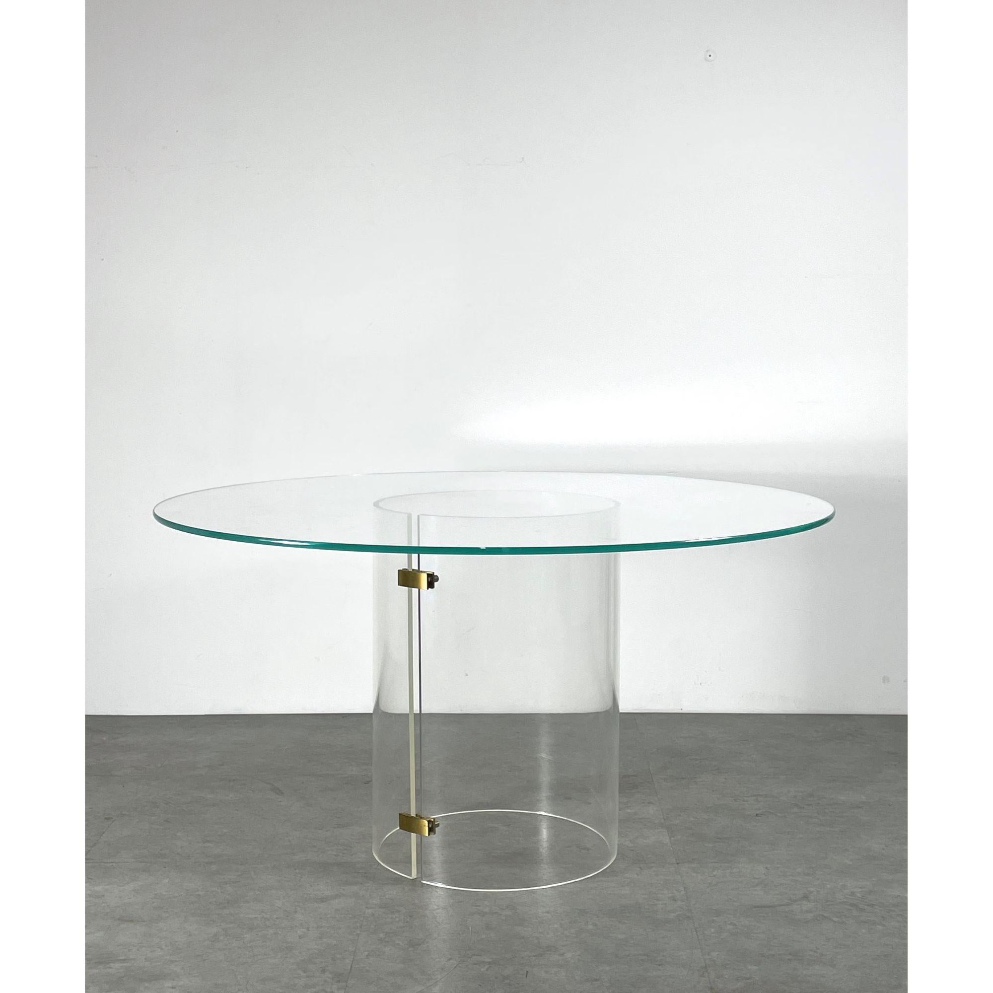 round lucite dining table