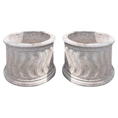 Vintage Round Roman Style Swirl Planter (Set of 2)