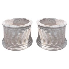 Vintage Round Roman Style Swirl Planter (Set of 2)