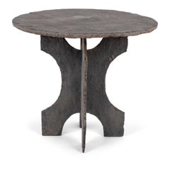 Vintage Round Slate Table