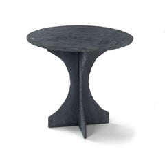 Vintage Round Slate Table