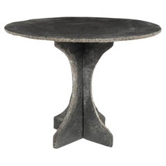Vintage Round Slate Table