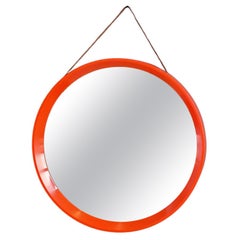 Vintage roung mirror, Denmark 1960s