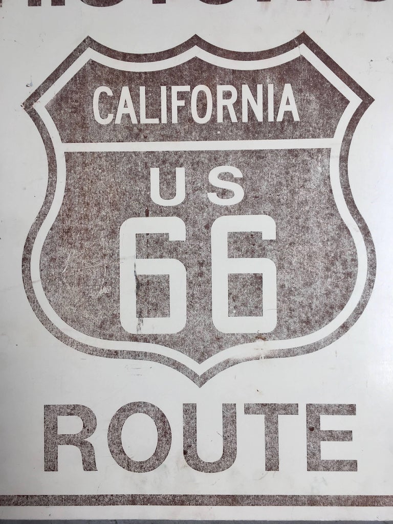 Vintage Route 66 Historic Sign at 1stDibs vintage route 66 sign