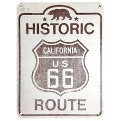 Vintage Route 66 Historic Sign