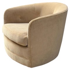Vintage Roxy Swivel and Rocking Lounge Chair by Milo Baughman for Thayer Coggin
