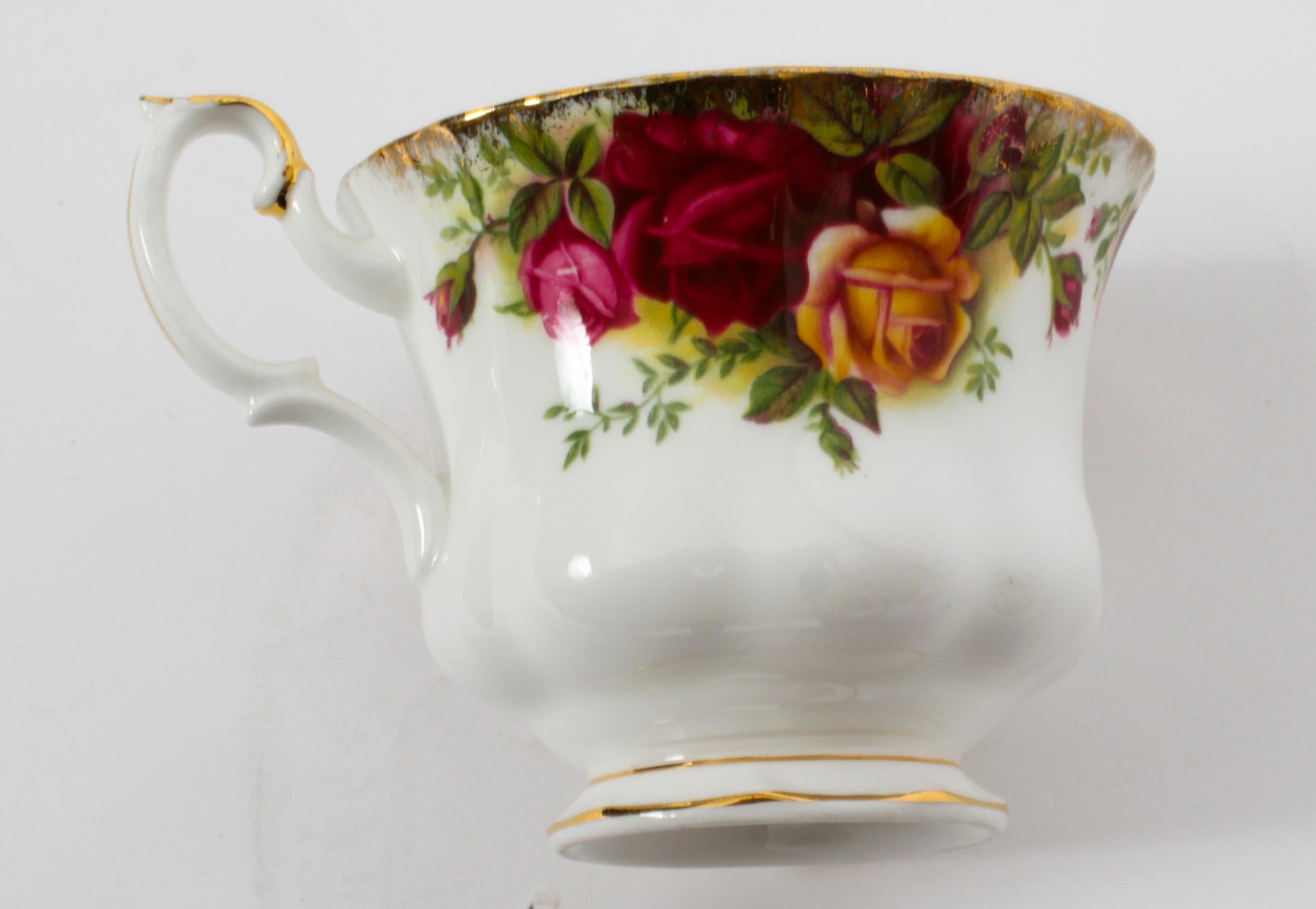 Vintage Royal Albert 12 Place Tea & Coffee Service Set Mid 20th Century For Sale 1