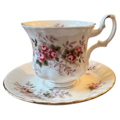 Tazza da caffè e piattino vintage Royal Albert Lavender Rose