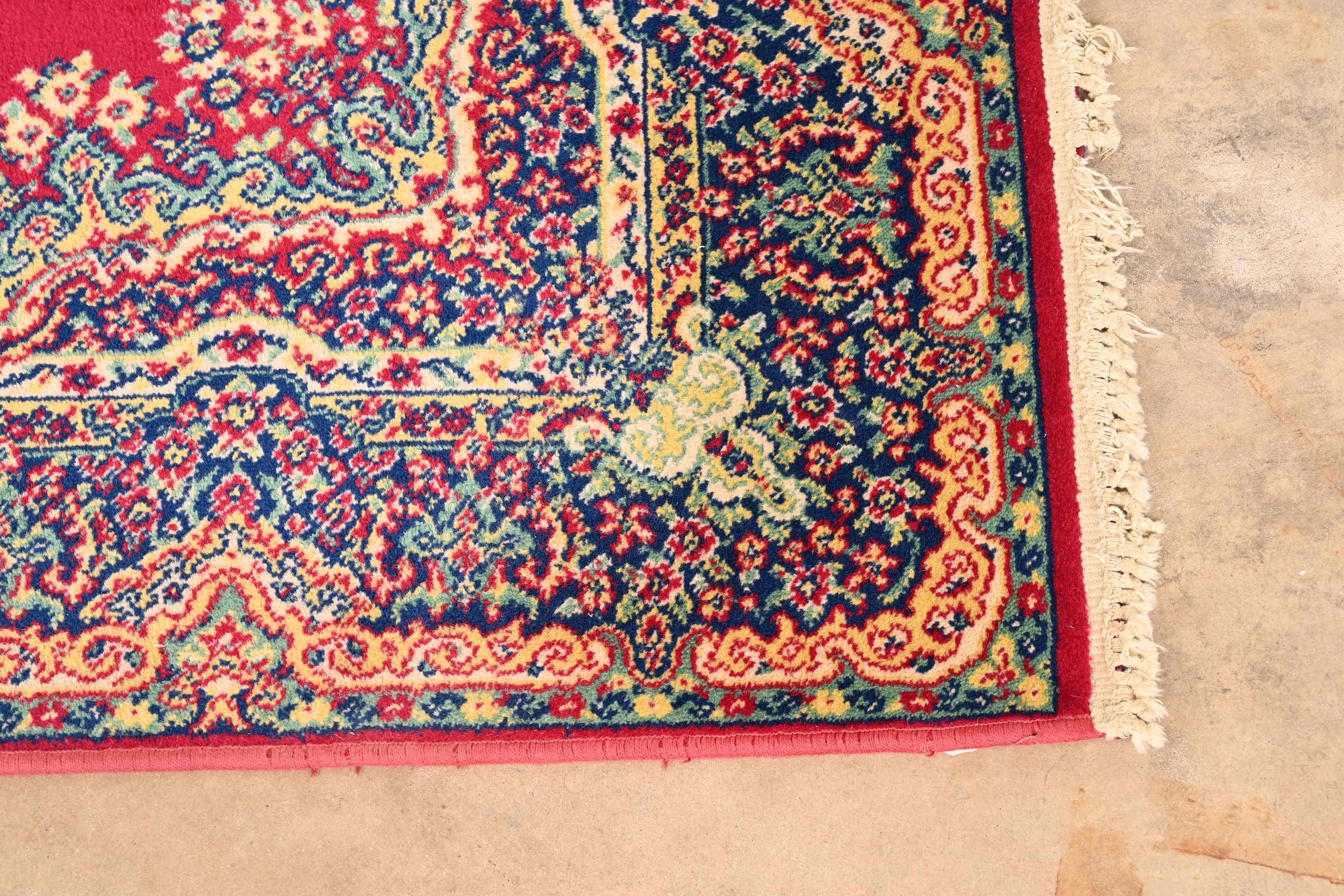 Vintage Royal Ashan Persian Style Wilton Area Rug For Sale 3