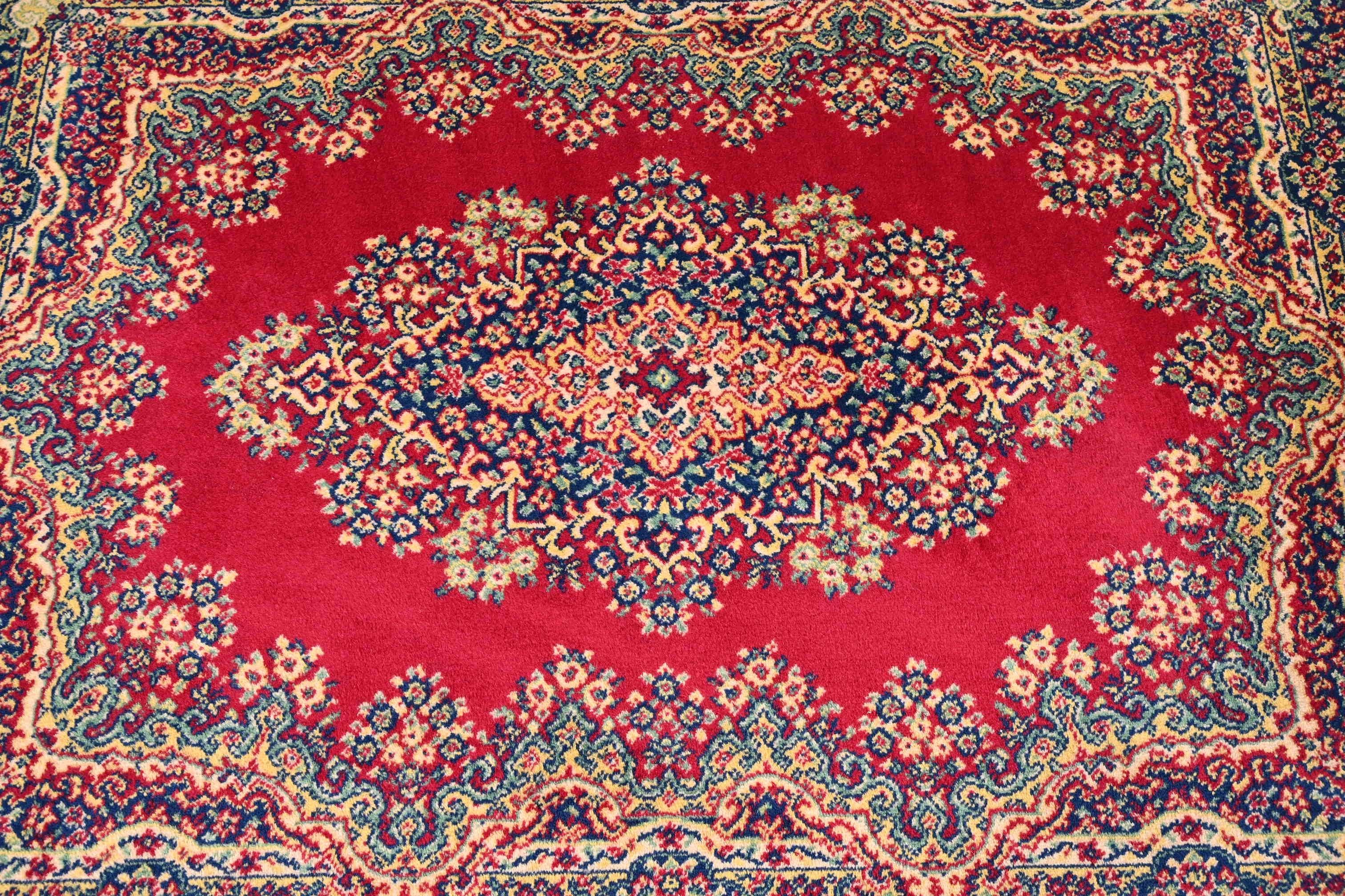 20th Century Vintage Royal Ashan Persian Style Wilton Area Rug For Sale