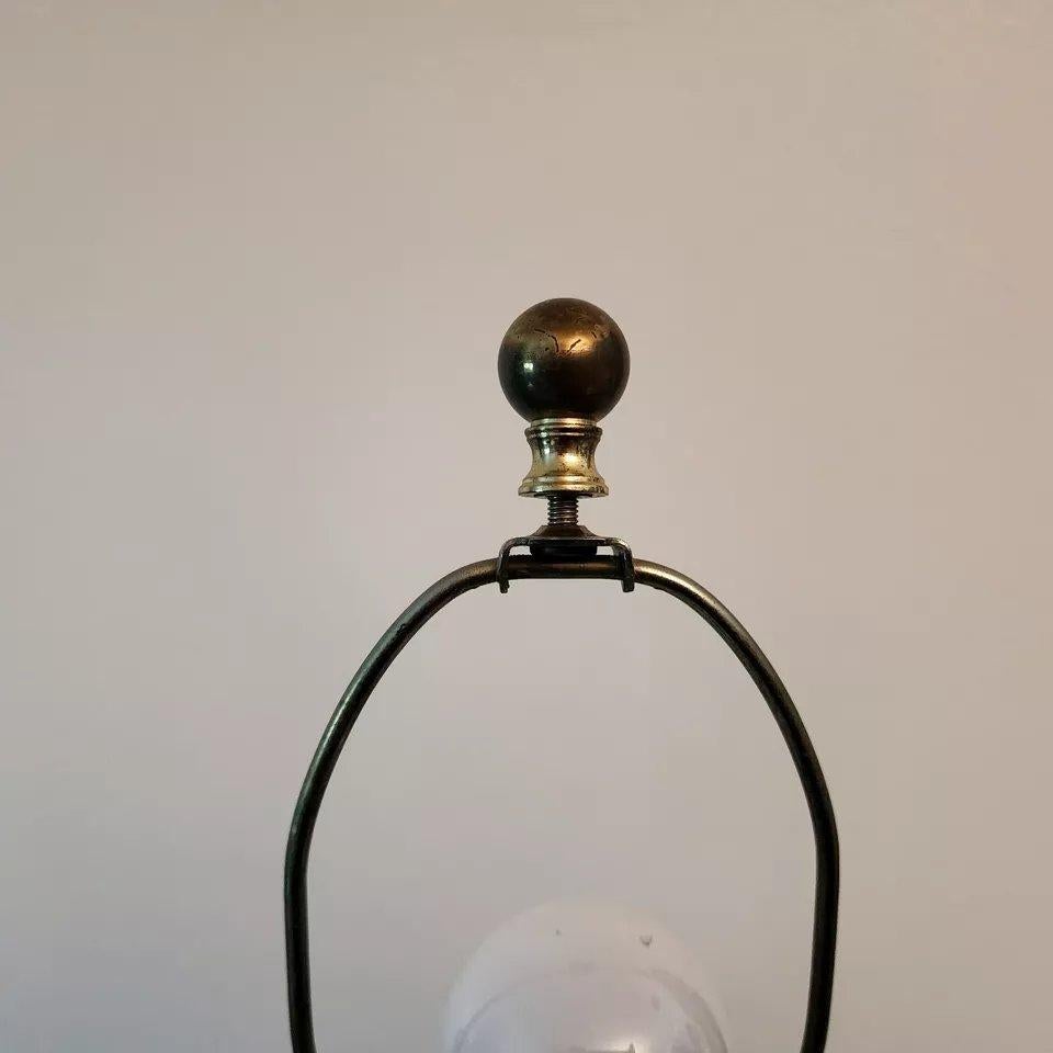 Vintage Royal Brierley Table Lamp Iridescent Signed 3