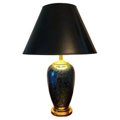 Vintage Royal Brierley Table Lamp Iridescent Signed