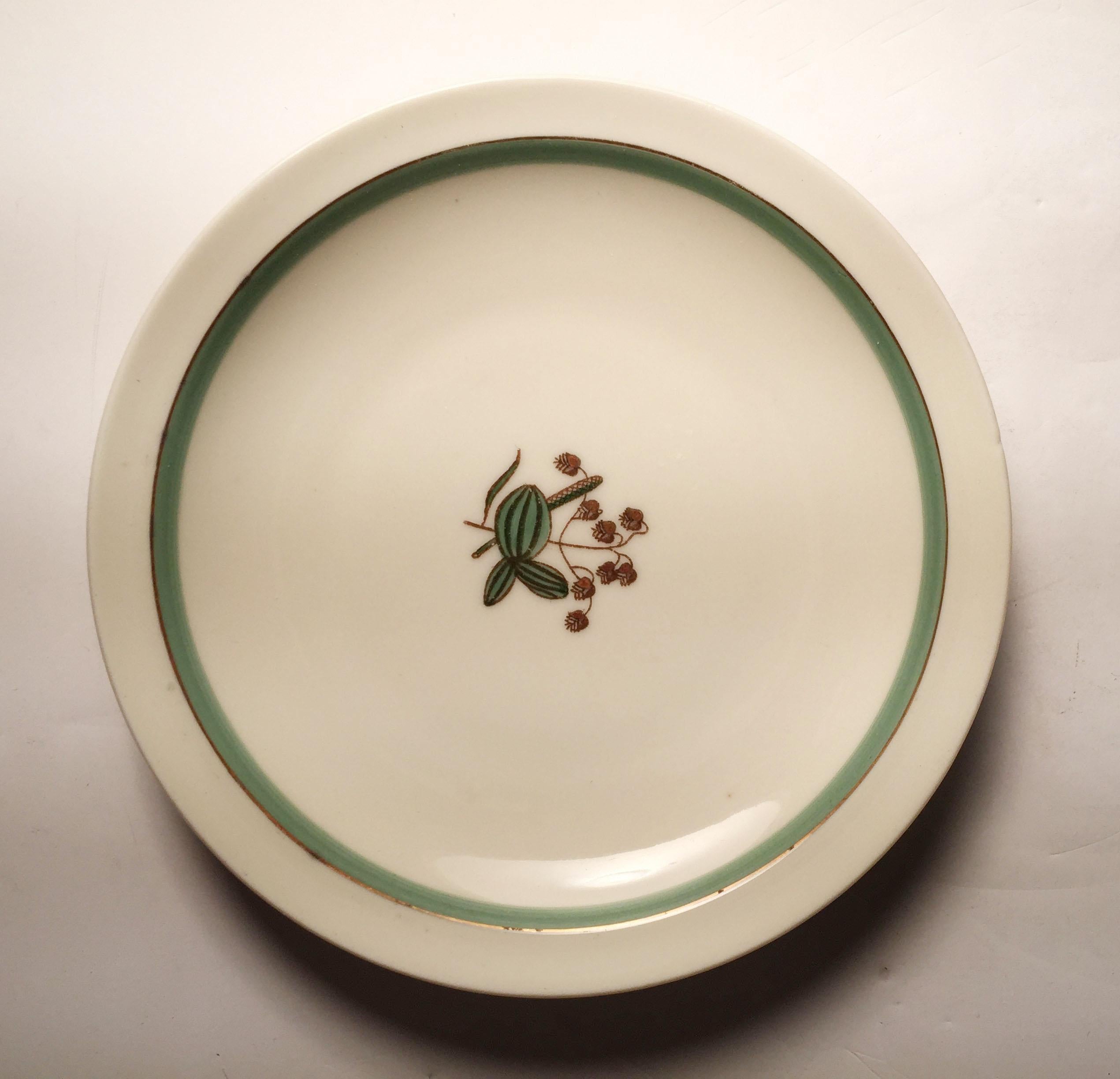 Service à café vintage en porcelaine de Royal Copenhagen Denmark Quaking Grass en vente 1