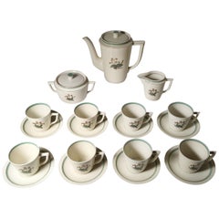 Vintage Royal Copenhagen Denmark Porcelain Coffee / Tea Service Set