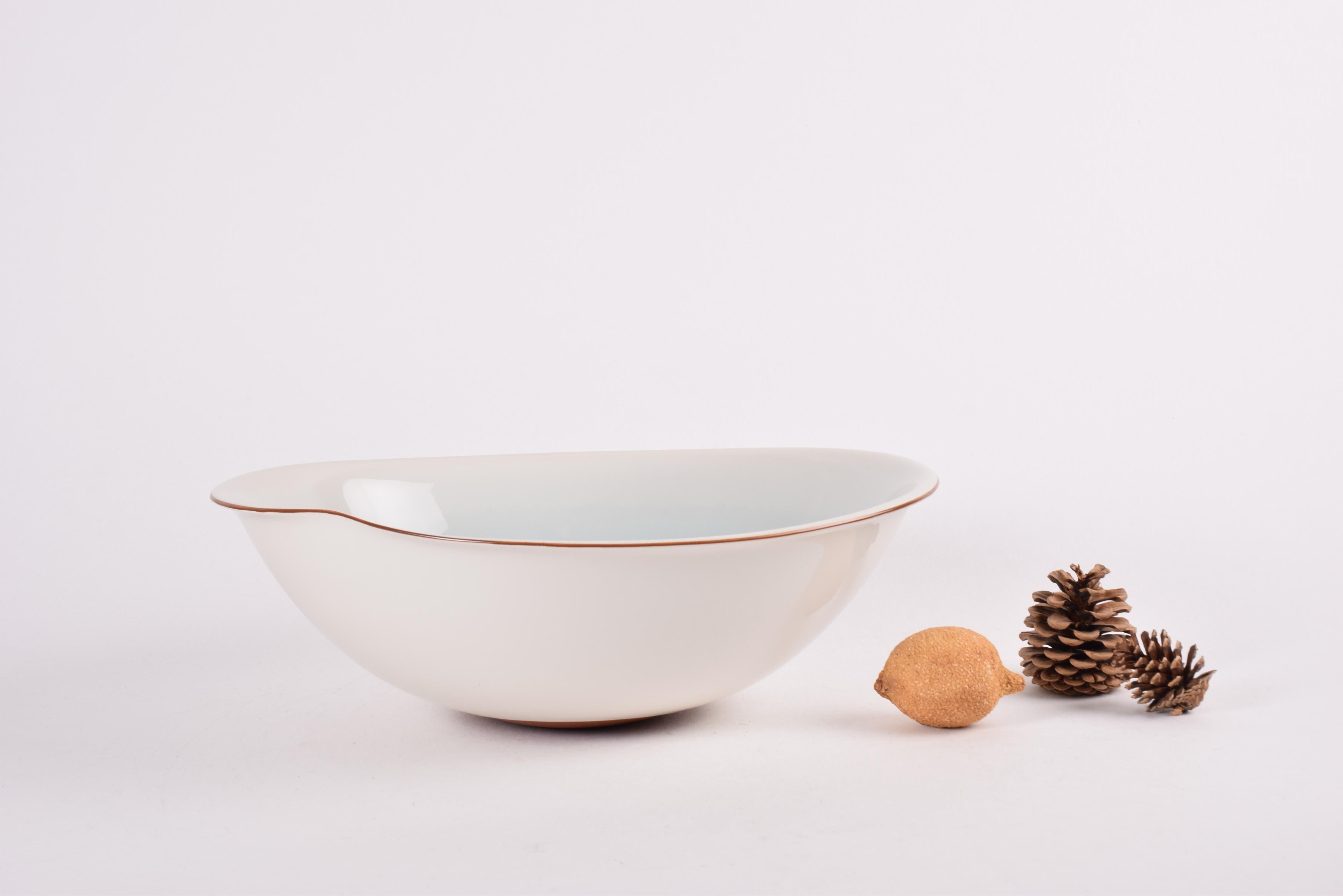 Danish Vintage Royal Copenhagen Gallery Large Amorphous Bowl by Trolle, Limited Edition For Sale