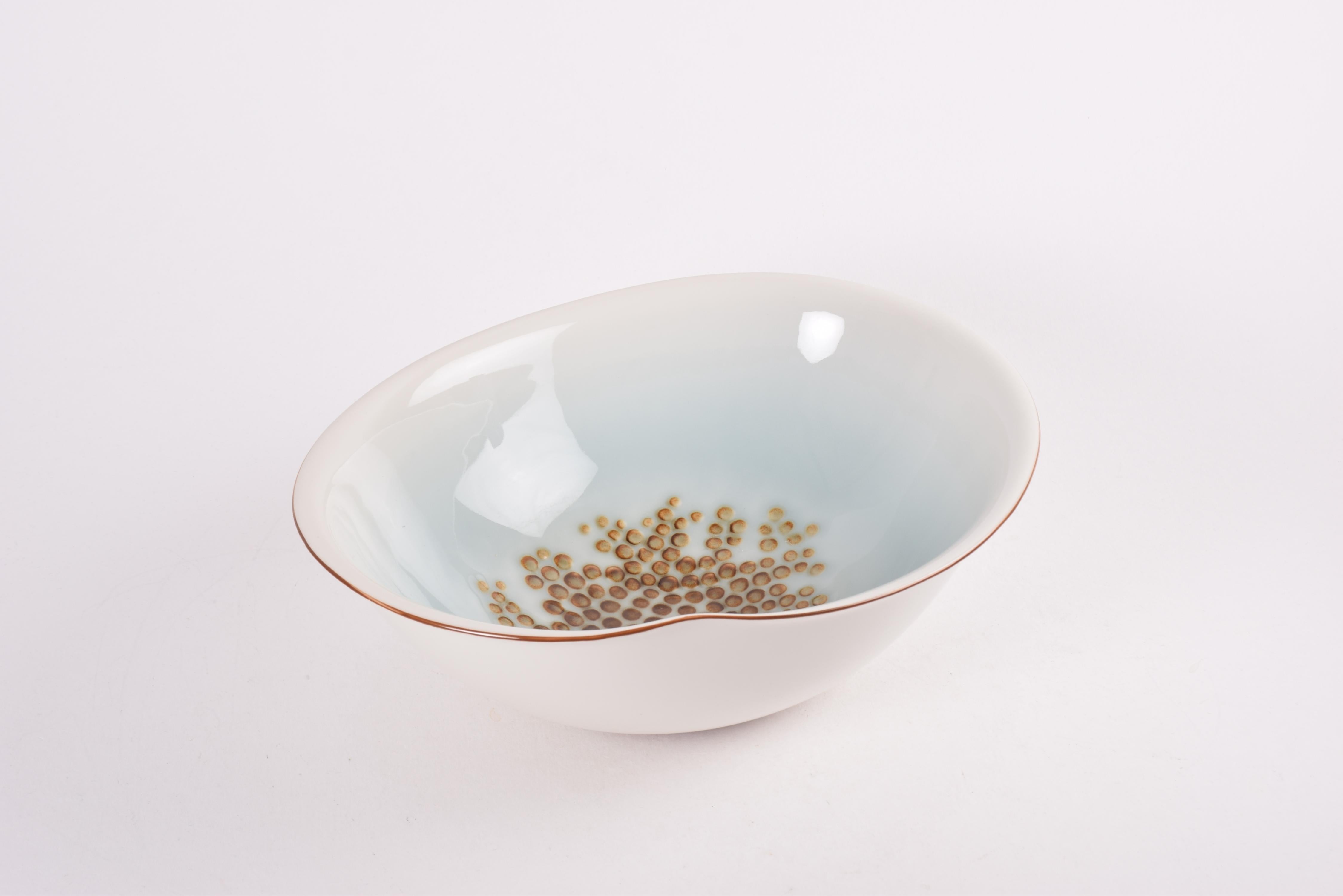 20th Century Vintage Royal Copenhagen Gallery Large Amorphous Bowl by Trolle, Limited Edition For Sale