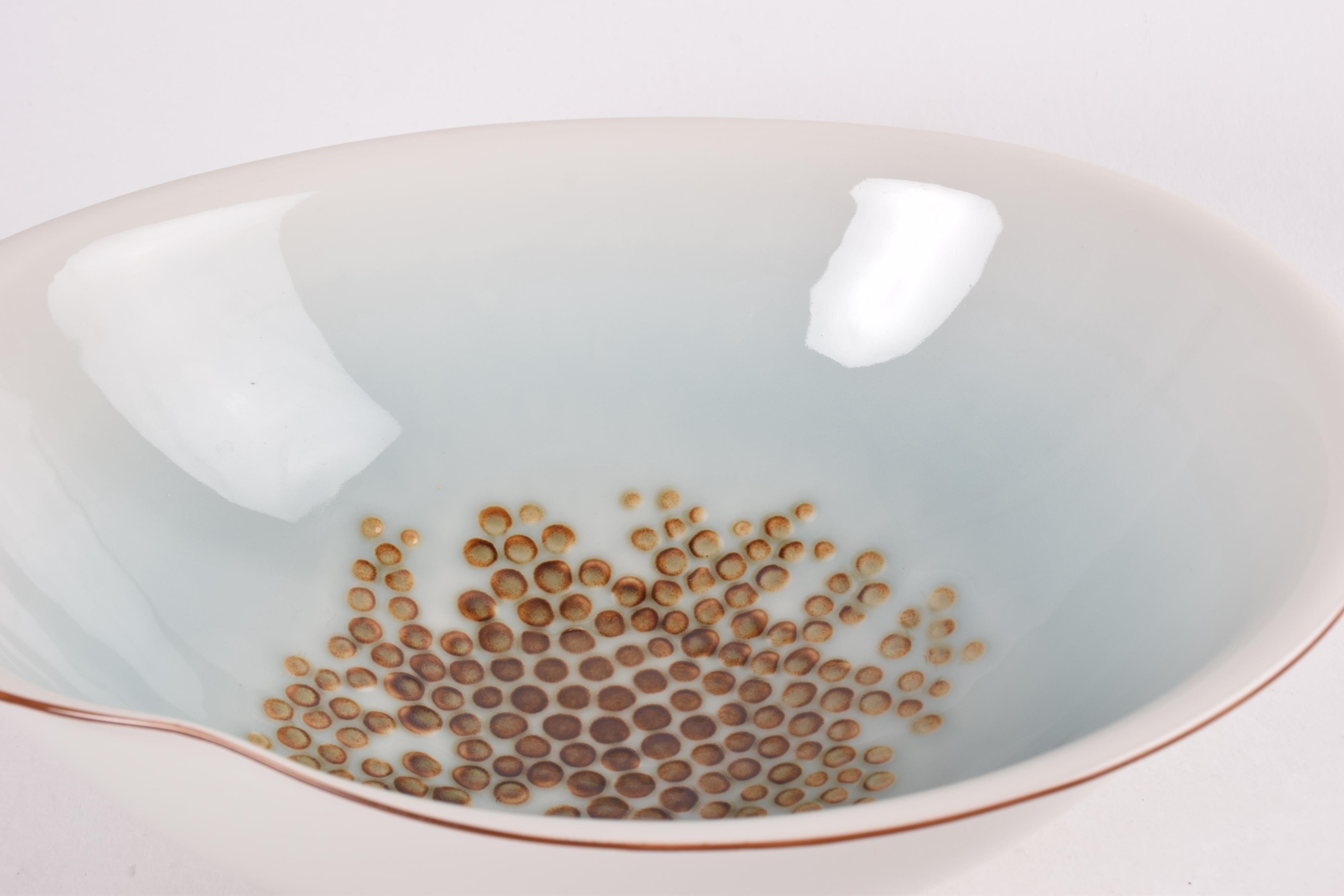 Vintage Royal Copenhagen Gallery Large Amorphous Bowl by Trolle, Limited Edition For Sale 2