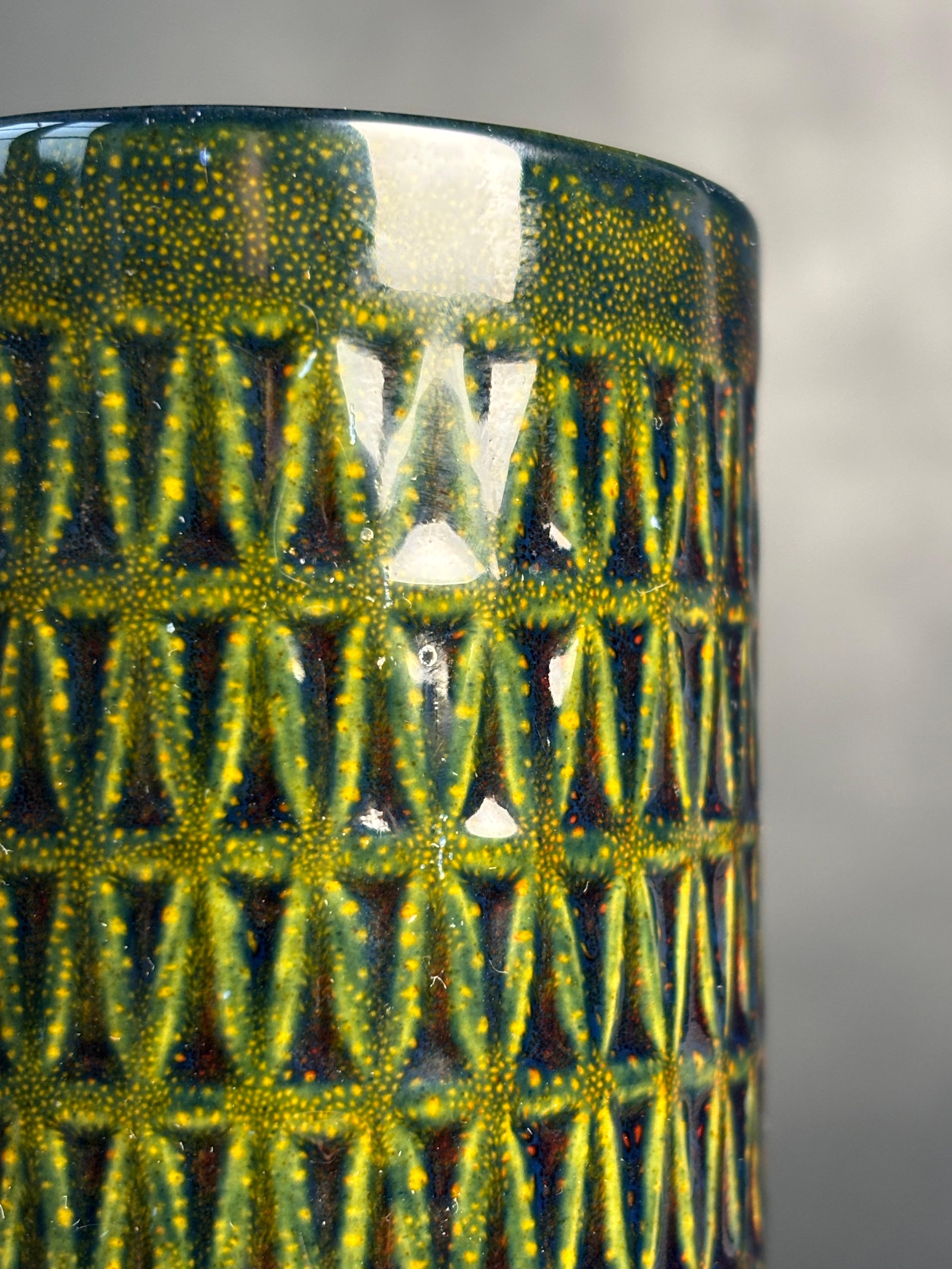 Vintage Royal Doulton Grüne, braune Vase, 1970er Jahre im Zustand „Gut“ im Angebot in Copenhagen, DK