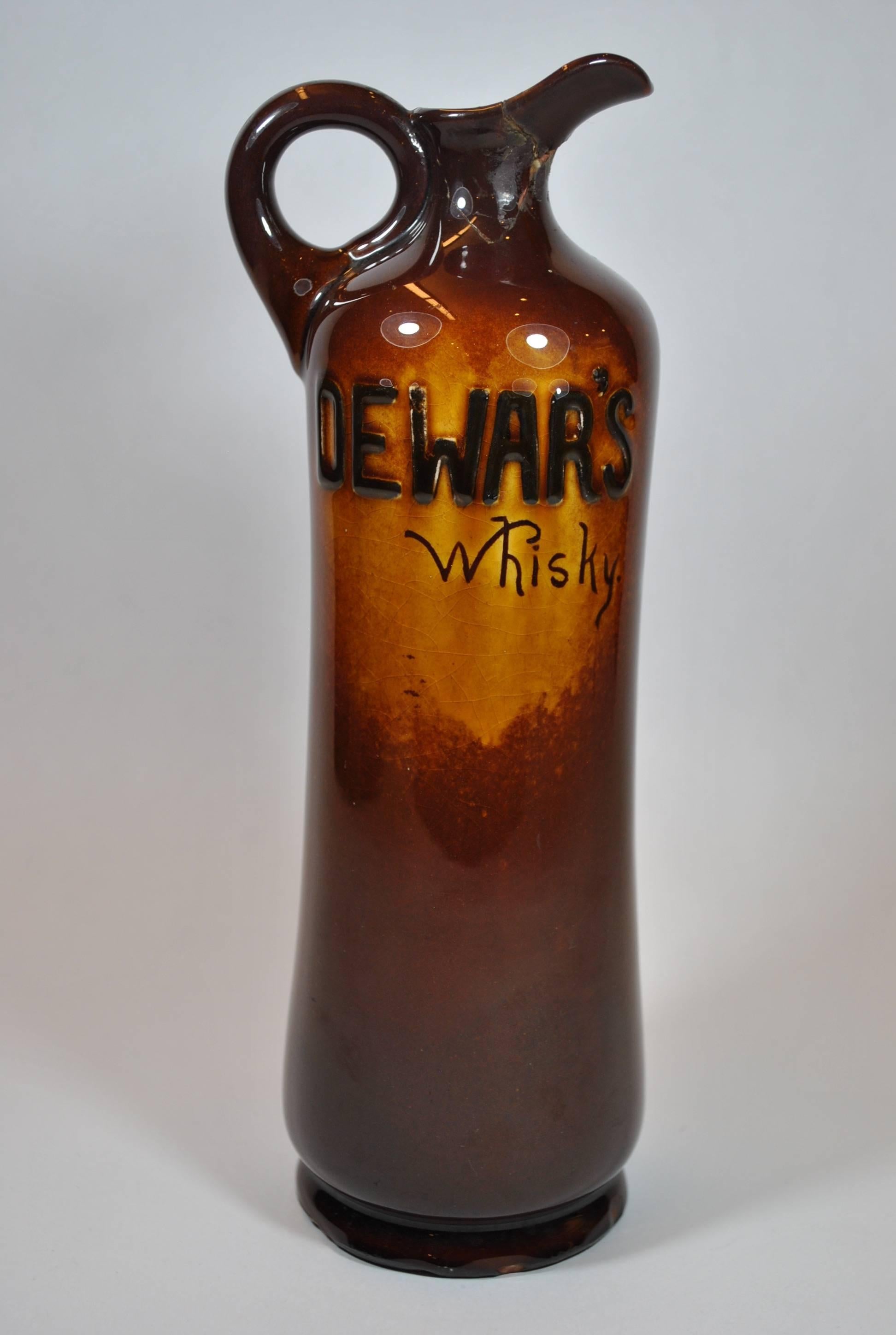British Vintage Royal Doulton Kingsware Night Watchman Dewar's Whisky Bottles