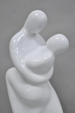 Vintage Royal Haeger Couple Dancing White Art Deco 1993 Ceramic Sculpture