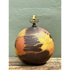 Vintage Royal Haeger “Earth Wrap” Glazed Ceramic Lamp