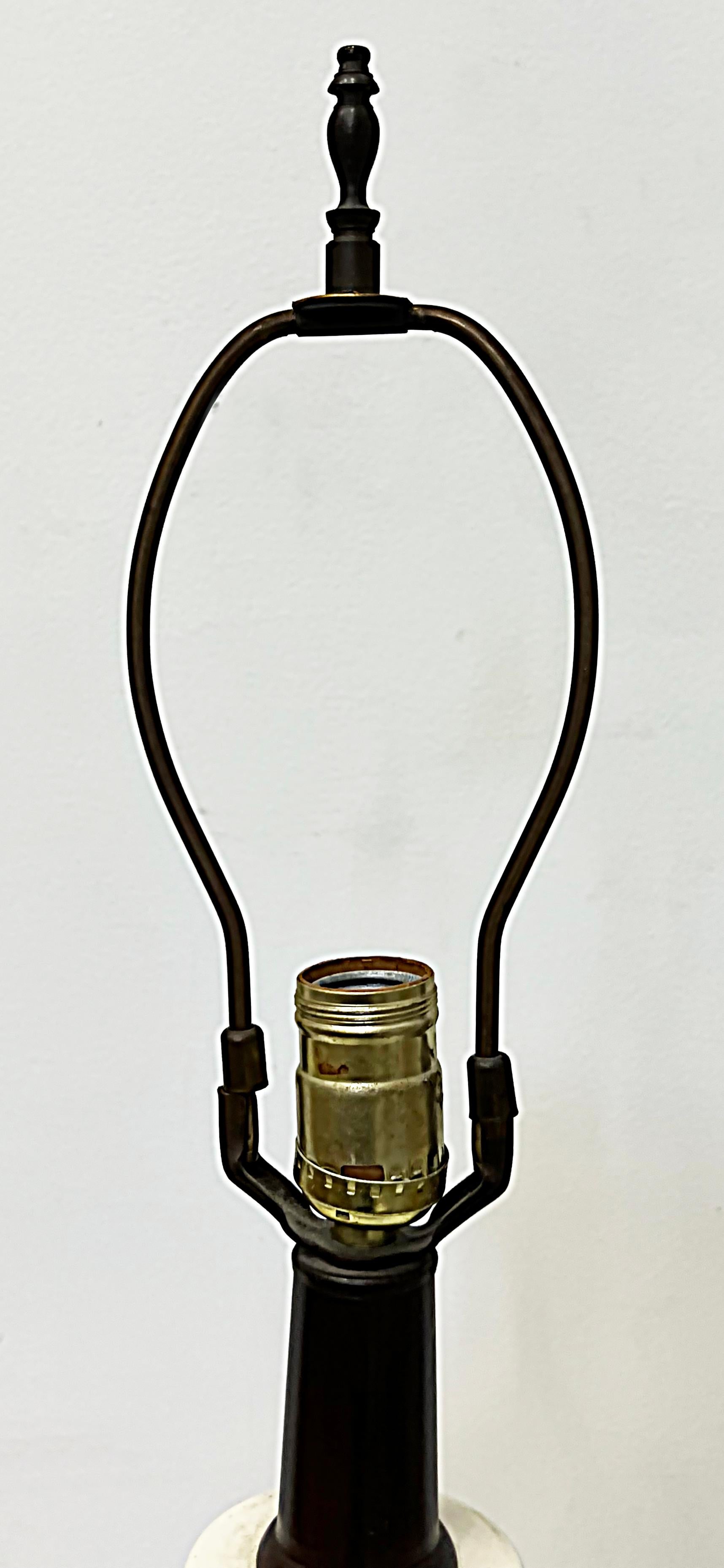 Vintage Royal Haeger Orange Peel Pottery Table Lamps, Pair 1