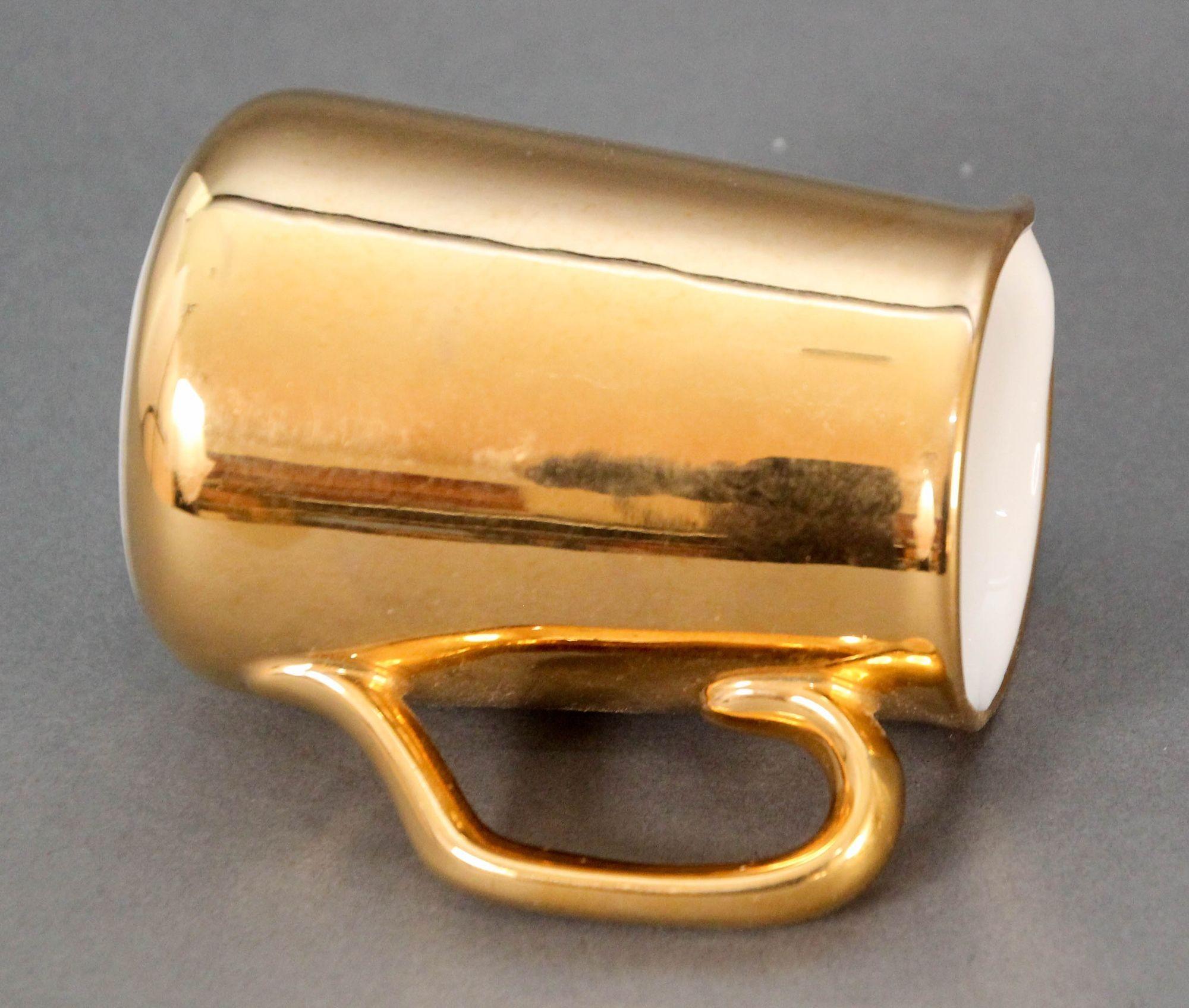20th Century Vintage Royal Worcester England Gold Lustre Creamer Pitcher For Sale