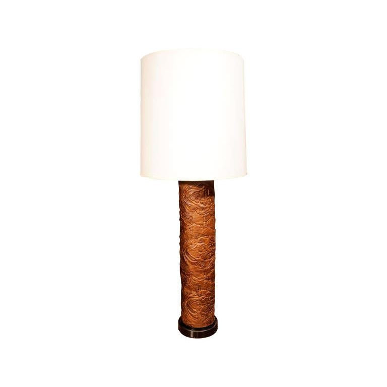 Lampe à rouleau papier peint vintage en caoutchouc