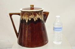 Vintage Rubel 1030 Brown Drip Glazed Ceramic Pottery Large Water Pitcher Pot