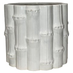 Vintage Rubel Keramik Bambus Vase oder Pflanzer